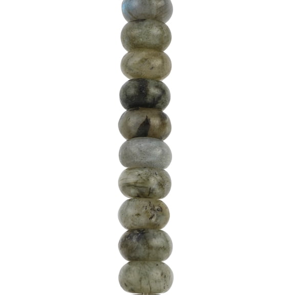 Bead Landing Green Labradorite Rondelle Beads, 8mm, 12 Pack