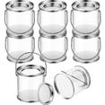 thumbnail image 1 of Paint Bucket Clear Bucket With Metal Lids And Handle 8 Pack High-quality, 1 of 5