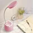 thumbnail image 6 of 3 Speed Eye Protection Desk Lamp Usb Rechargeable Led Study Lamp with Flexible Gooseneck Dimmable Brightness for Student Homework Reading Bedside Use, Ukhbmc | Pink, 6 of 6