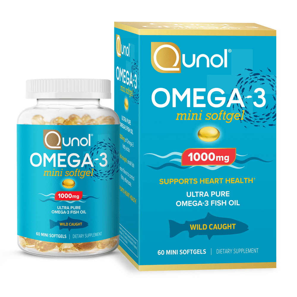 Qunol 1000mg Omega3 60ct (Fish Oil) mini