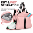 thumbnail image 3 of Pickleball Tote Bag for Women with Shoe Compartment, Fits 2 Paddles,PB10, 3 of 7
