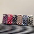 thumbnail image 6 of Cute Curly Wave Case for iPhone 15 6.1 inches,Water Ripple Phone Case Slim Shockproof Satin Glossy Cover for Girls Women Silicone 3D Non-Slip Case-Metallic Silver, 6 of 12