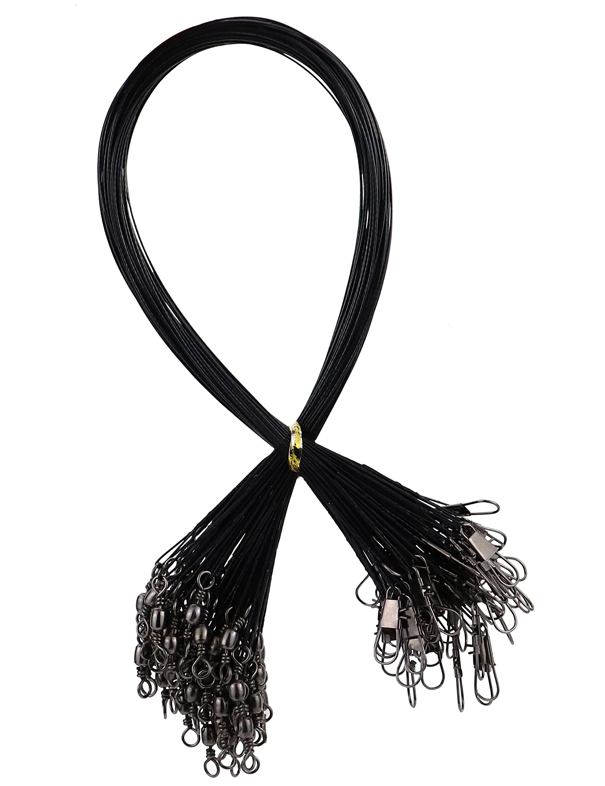 Facikono Steel Leaders Fishing, Saltwater Leaders Wire with Swivels and