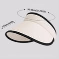 thumbnail image 4 of LSLJS Wide Brim Sun Visor Hat for Women, Foldable Summer UV Protection Beach Cap, Silk Cooling Fabric Solid Color Sun Hat with Adjustable Straps for Tennis Golf Sports, 4 of 6