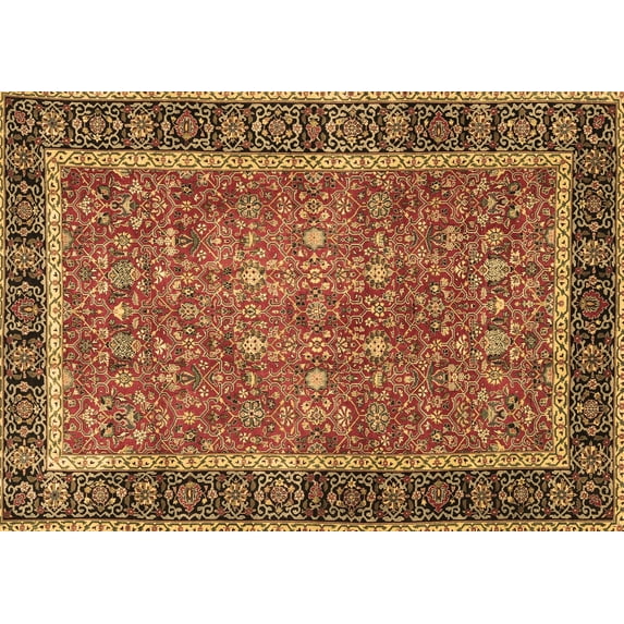 Ahgly Company Indoor Rectangle Persian Brown Traditional Area Rugs, 5' x 7'