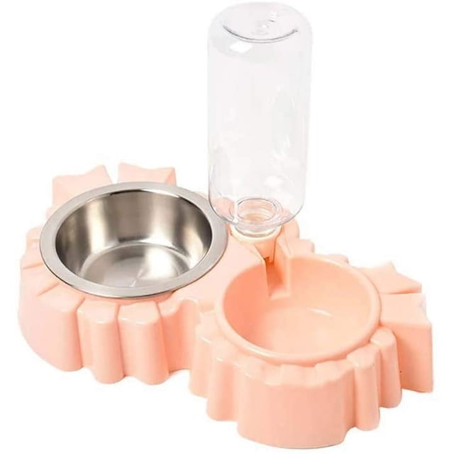 Cat Water DispenserCat Water Bowl 2 in 1 Automatic Pet Bowl Water Bottle