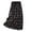 Black, variant on Skirts for Women, Womens Summer Inner Pocket Elastic Waist Lace Printed Cotton and Double Layer A-line Skirt