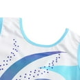 thumbnail image 4 of Dance & Gymnastics Summer Foil Leotard Gymnastic Ballet Dance Leotards(Little Girls & Big Girls),Blue, 4 of 11