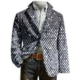 thumbnail image 5 of oqasdz Mens Suit Jacket Gleam Velvet Sequined Printed Jacket with Texture and Tailored Comfort Loose Fit Sport Coat Party Business Formal, 5 of 5