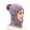 Purple, variant on Diufon Winter Hat Scarf Set Ladies Fleece Warm Windproof Knitted Hats and Button Scarves 2 Pieces Outfit