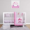 thumbnail image 2 of BabyFad Princess Pink 9 Piece Crib Bedding Set – Elegant Soft Pink Baby Girl Royal Inspired Nursery Decor – 100% Cotton, Ultra Soft, Fits Standard Cribs, 2 of 6
