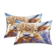 thumbnail image 3 of Ryvnso Satin Pillowcase Highland Cattle in Lavender Pillow Cases Standard Size 26x20in, 3 of 6