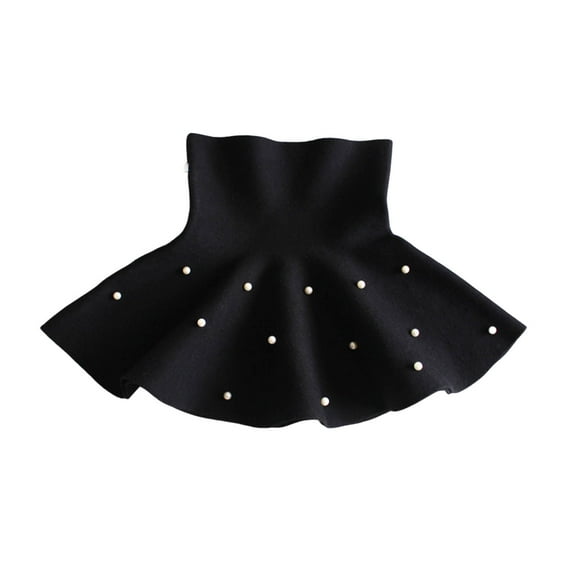 ZACPNCV Girls Metallic Skater Skort Kids High Waisted Shiny Dance Scooter Skirt Black 4-5 Years