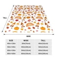 thumbnail image 3 of Honeii Fall Gnomes Harvest Print Fleece Blanket - Throw Blanket for Bed, Sofa, Couch, Camping, and Travel , Microplush Ultra Soft Warm Blanket-40"x30", 3 of 7