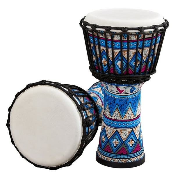 8 Inch Portable African Drum Djembe Hand Drum with Colorful Art