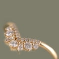 thumbnail image 3 of 2Ct Round Cut Simulated Diamond Women's Engagement Band Ring In 14k Yellow Gold Plated, 3 of 3