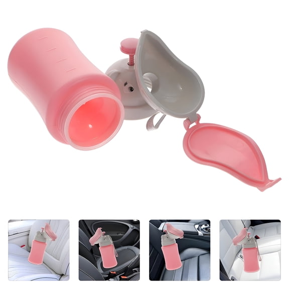 OITY Female Urination Device Pink Urinal Bottle Urinal for Women Travel Must Haves for Women 1Set