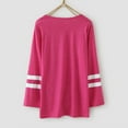 thumbnail image 5 of WUANDIXFA Girl Long Sleeve Shirts Summer Toddler Baby Girl Boy Long Sleeve Shirt Crewneck Shirt Blouse Fall Winter Clothes Back to School Clothes Hot Pink,10-11 Years, 5 of 7