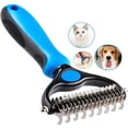 thumbnail image 1 of Cepillo para subpelo para perros FloreceBien, cepillo para gatos para pelo largo, rastrillo para subpelo, herramienta de aseo de 2 caras, subpelo para mascotas, peine para subpelo que elimina el, 1 of 5