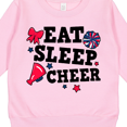 thumbnail image 3 of Inktastic Cheerleading Eat Sleep Cheer Toddler Sweatshirt, 3 of 4