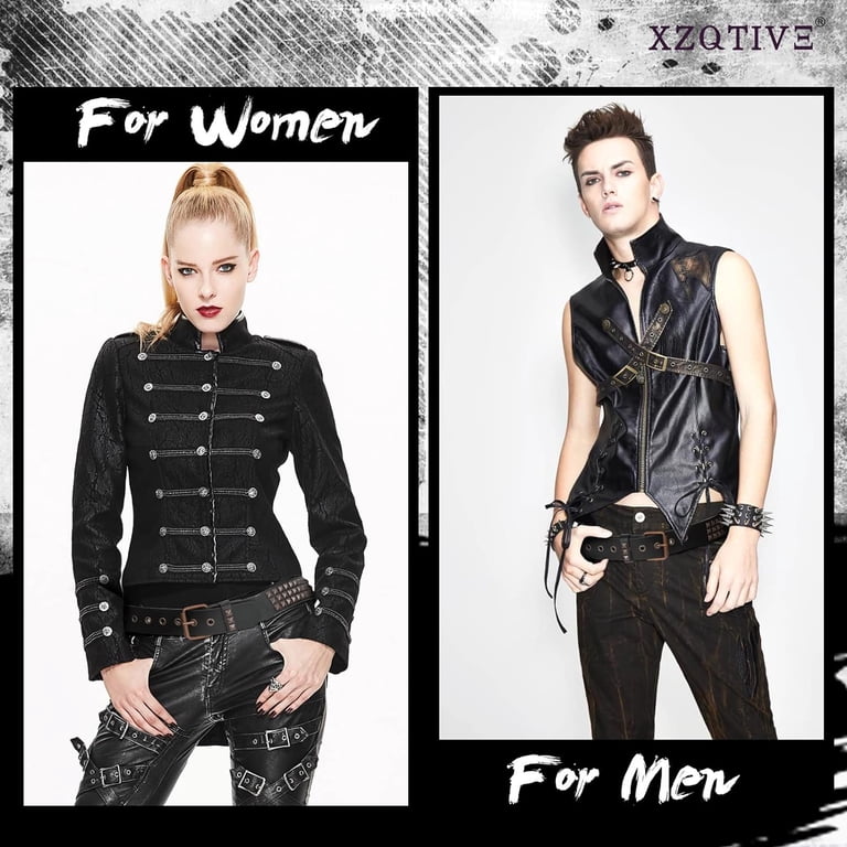 5838 Studded Belt Punk Rivet Leather Costume EaciTown Studded Belt Bullet Rivets Belt Y2k Secene Costume  main image 4