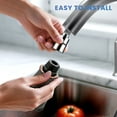 thumbnail image 4 of Wowow 1/2 in. Kitchen Pull Down  Kitchen Tap Head Water Saving Nozzle Sprayer with 3-Spray Modes, 4 of 8