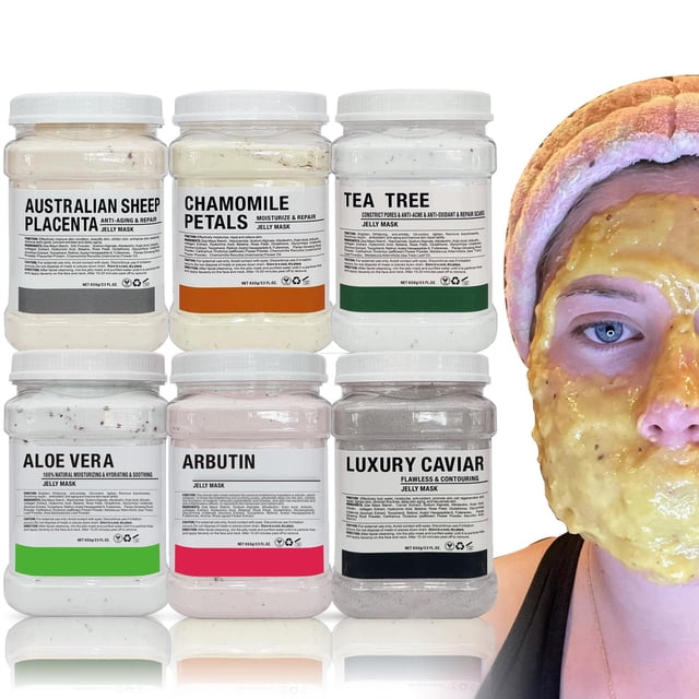 Máscara de gelatina YMEYFAN para tratamientos faciales profesionales de 680 ml (paquete de 6)