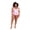 Pink, variant on LYSA Women's Swimwear Sleeveless Tankini Top Black Scribble Dot