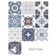 thumbnail image 1 of Azulejo de pared Vinilo Flor Etiqueta de la pared Mural Calcomanía para azulejos Etiqueta autoadhesiva impermeable para azulejos, MZ-2-140, Mediana tholdsy HA002473-113, 1 of 6