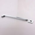 thumbnail image 3 of Vanity Art 4SQ12 Brass Square Shower Arm, Chrome - 12 x 2.5 x 2.5 in., 3 of 4
