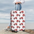 thumbnail image 7 of Susaid Red Wheeled Tractors Print Elastic Washable Suitcase Cover with Hidden Zipper, Fits 18-32 Inch Luggage for Protection During Travel-Medium, 7 of 7