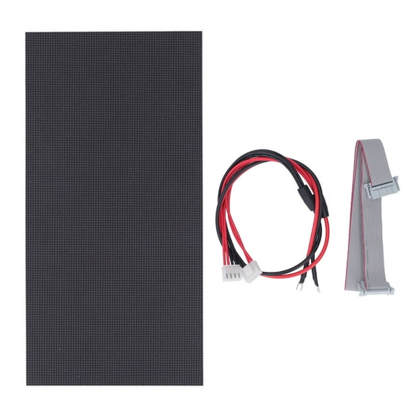 Risegun Matriz Digital Panel Programado LED Direccionable Individualmente, Panel De Matriz LED Flexible FPCB Digital Trabajo A Todo Color Parte Posterior Magnética 208x64 Píxeles DC5V