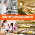 thumbnail image 6 of VEVOR Cake Decorating Machine, Cake Cream Spreading Coating Smearing Machine, Low Noise Cake Frosting Machine, Turntable with Adjustable Scraper, for 6" to 14" Cake, 25-320RPM Rotating Speed, White, 6 of 9