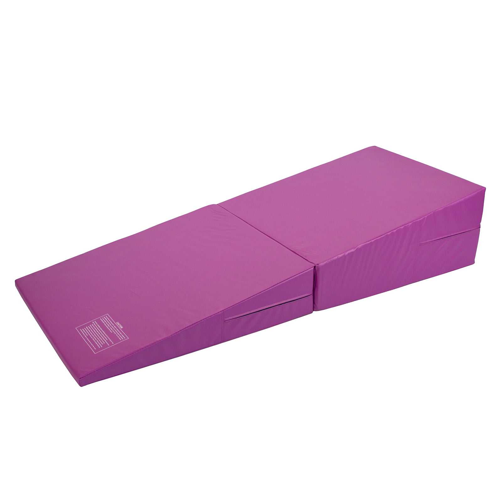 Purple Folding Incline Gymnastics Mat Training Foam Triangle Tumbling Wedge 175 