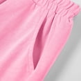 thumbnail image 6 of DAETIROS Girls Pink Cotton Shorts with Pockets 100% Cotton Elastic Waist Breathable Solid Casual Play Everyday School Summer Bottoms Sizes 3T-4T 5-6 7-8 9-10 11-12 13,Size 3-4 T, 6 of 6