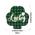 thumbnail image 2 of Uuowzo 24 Pcs St Patrick's Day Plates and Napkins Supplies Set Shamrock Theme Party Disposable Tableware Kit Decorations Favors for Birthday Party Shower, 2 of 6