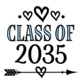 thumbnail image 3 of CafePress - Class Of 2035 Future Graduate Pajamas - Women's Short Sleeve Print T-Shirt and Pants Light Cotton Pajama Set, 3 of 7
