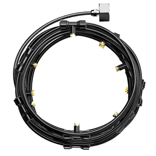 Système de Refroidissement par Brumisation Extérieur 8M Arroseur de Jardin Patio Kits de Pulvérisation