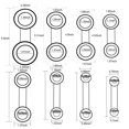 thumbnail image 1 of 8 Pièces/set Saxophone en Acier Inoxydable Réutilisables Artisans Tampons Amovibles Manuel Professionnel Soprano Saxo Kit de Réparation Instrument de Musique Hardware, 1 of 6
