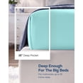thumbnail image 3 of Utopia Bedding Queen Fitted Sheet Only, Ultra-Soft Microfiber, Deep Pocket, Fits Mattresses Up to 15 Inches - Spa Blue, 3 of 8
