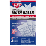 Enoz Old Fashioned Moth Balls, Naphthalene, Single-Use Packets, 8 oz, 3 Pack