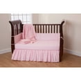 thumbnail image 4 of American Baby Company Contemporary Pink Ruffled Cotton Percale Bed Skirt, Crib, 4 of 4