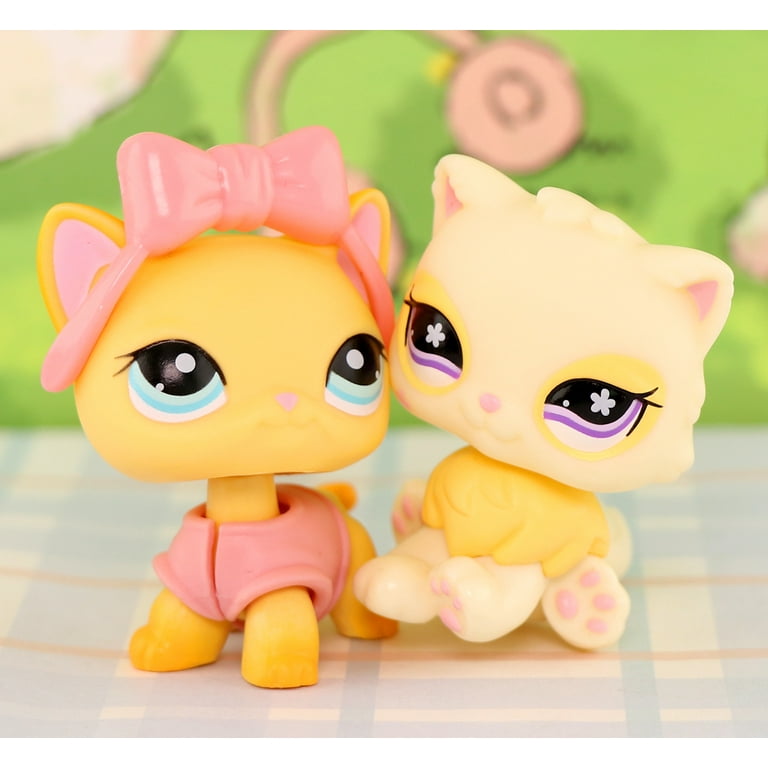 Mini lps shop Short Hair Cat #339 Persian Cat #763 with 2pcs