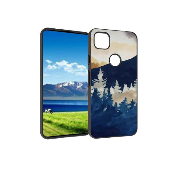 Compatible with Google Pixel 4A 4G Phone Case, Mountains-10 Case Men Women, Flexible Silicone Shockproof Case for Google Pixel 4A 4G