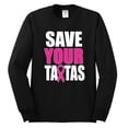 thumbnail image 2 of Save Your Awareness Mens Long Sleeve Shirt, Black, Small, 2 of 3