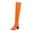 Orange, variant on Women Boots Knee High Fall Winter Stretch Patent Synthetic Thin Thick High-heeled Candy Color Over-the-knee US:5.5(36)