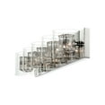 thumbnail image 6 of Possini Euro Design Modern Wall Light Chrome Wrapped Wire 39" Clear Glass for Bathroom Over Mirror, 6 of 8