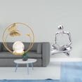 thumbnail image 2 of Escultura de metal con forma de bola de cristal abstracta, figura decorativa, soporte para pasillo, chimenea, dormitorio, sala de estar, oficina,, 2 of 8