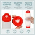 thumbnail image 3 of 16 Oz Inverted Plastic Squeeze Bottles, Refillable Tip Valve Dispenser Condiment Squeeze Bottle for Sauces Ketchup, 3 of 7