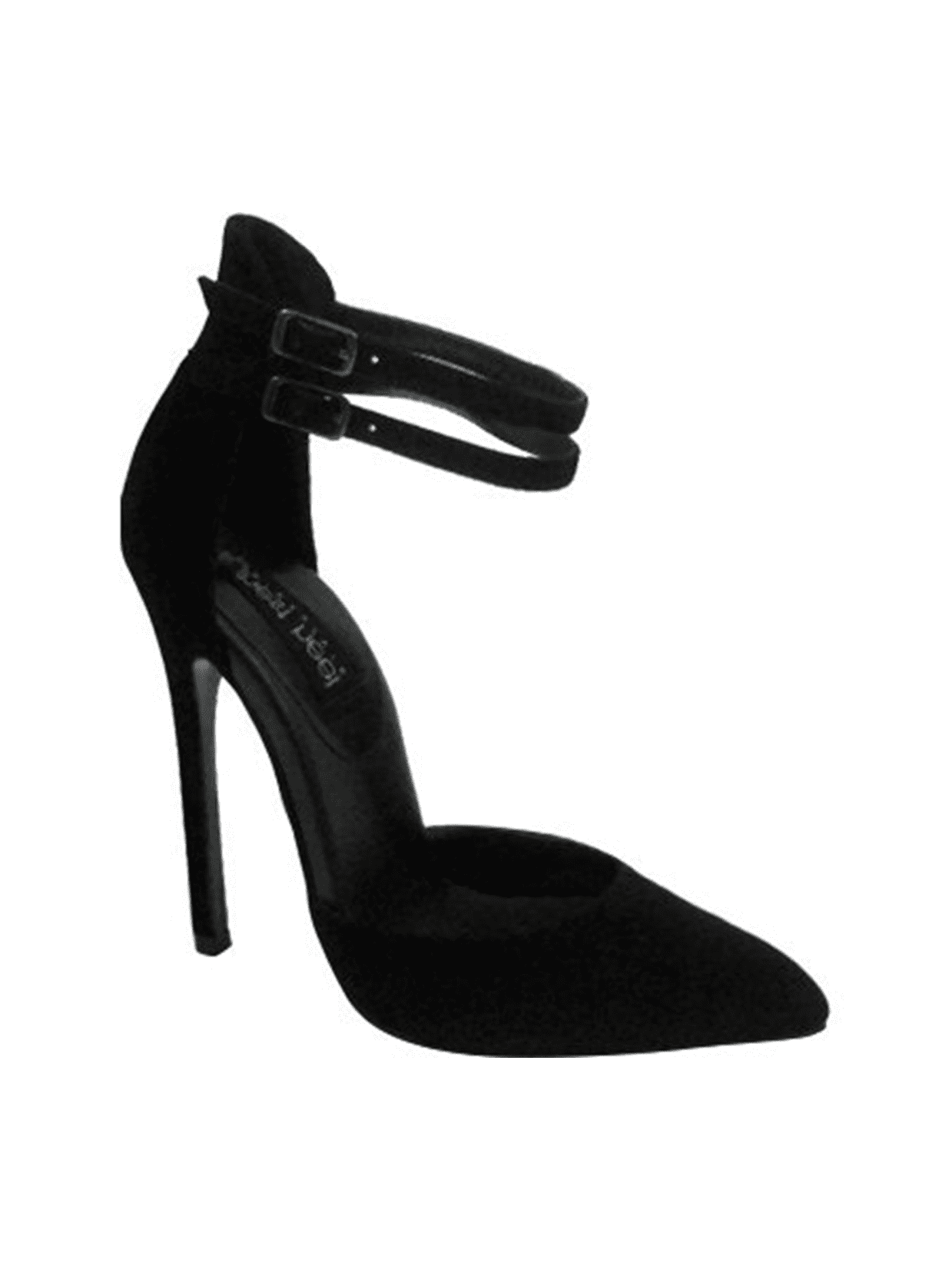 black suede ankle strap replacement